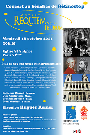 Affiche concert Requiem de Mozart