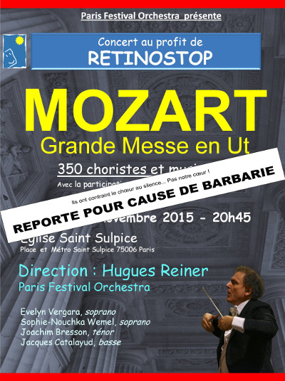 Affiche du concert Rétinostop du 21 novembre 2015